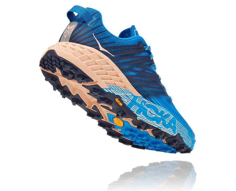 Hoka One One Speedgoat 4 Trailskor Dam - Blå - OLARK-7063